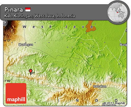 Physical Map of Pinara