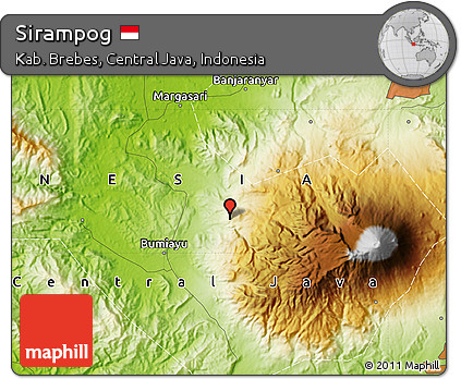 Physical Map of Sirampog