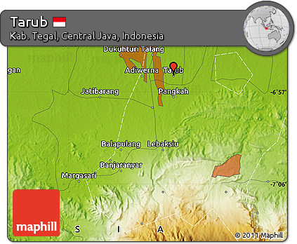 Physical Map of Tarub