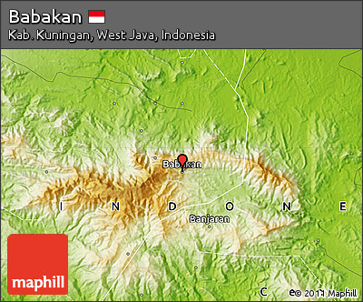 Physical Map of Babakan
