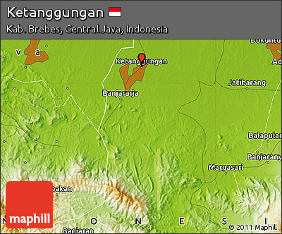 Physical Map of Ketanggungan