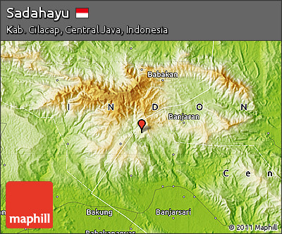 Physical Map of Sadahayu