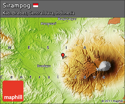 Physical Map of Sirampog