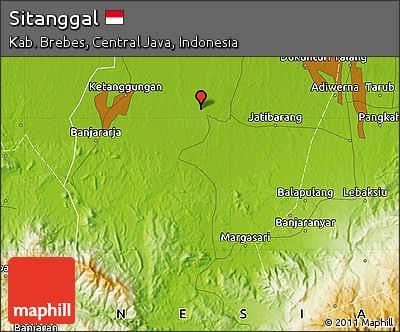Physical Map of Sitanggal