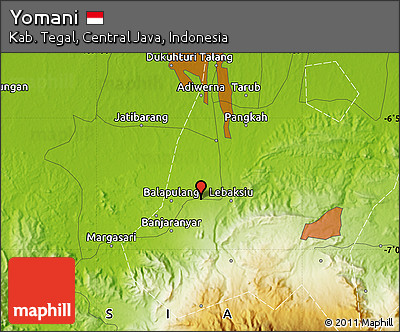 Physical Map of Yomani