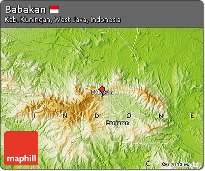 Physical Map of Babakan