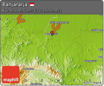 Physical Map of Banjararja