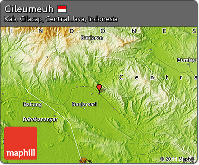 Physical Map of Cileumeuh