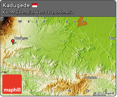 Physical Map of Kadugede