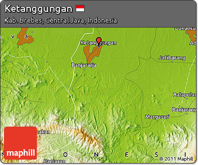 Physical Map of Ketanggungan