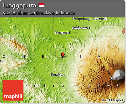 Physical Map of Linggapura