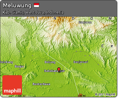 Physical Map of Meluwung