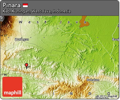 Physical Map of Pinara
