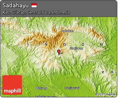 Physical Map of Sadahayu