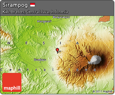 Physical Map of Sirampog