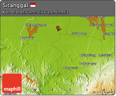 Physical Map of Sitanggal