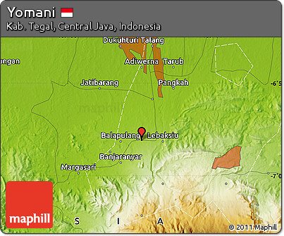 Physical Map of Yomani