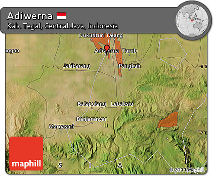 Satellite Map of Adiwerna