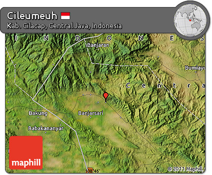 Satellite Map of Cileumeuh