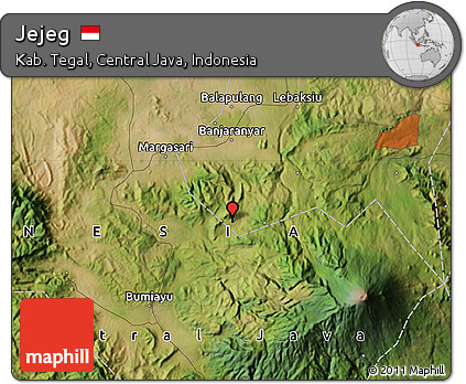 Satellite Map of Jejeg