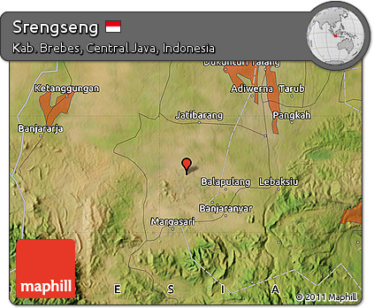 Satellite Map of Srengseng