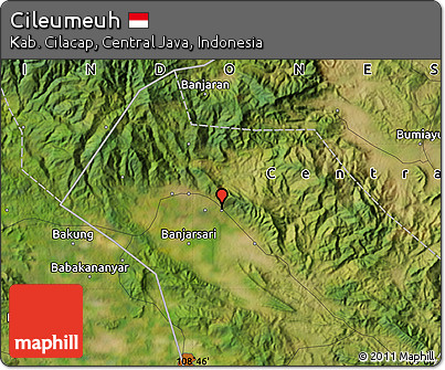 Satellite Map of Cileumeuh