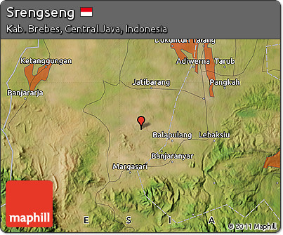 Satellite Map of Srengseng