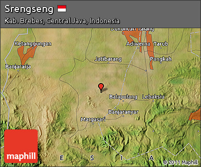 Satellite Map of Srengseng