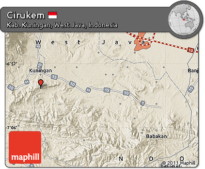 Shaded Relief Map of Cirukem