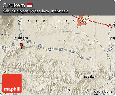 Shaded Relief Map of Cirukem