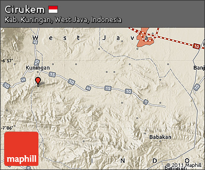 Shaded Relief Map of Cirukem