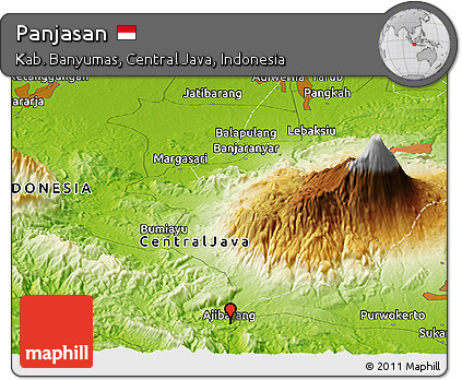 Physical Panoramic Map of Panjasan