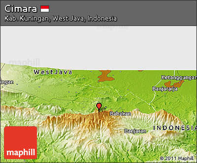 Physical Panoramic Map of Cimara