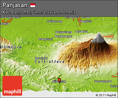 Physical Panoramic Map of Panjasan