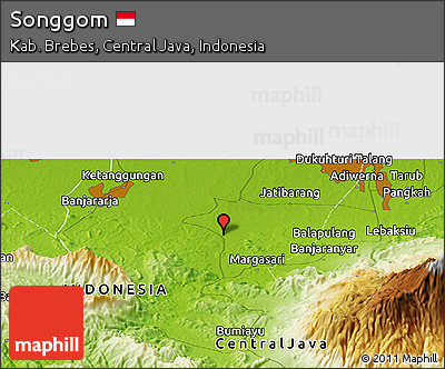 Physical Panoramic Map of Songgom