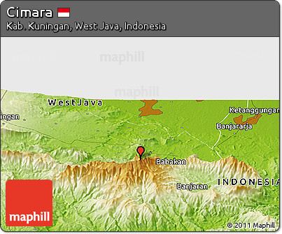 Physical Panoramic Map of Cimara