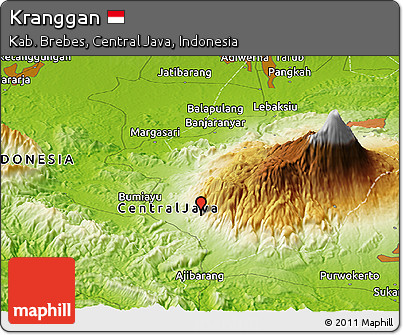 Physical Panoramic Map of Kranggan