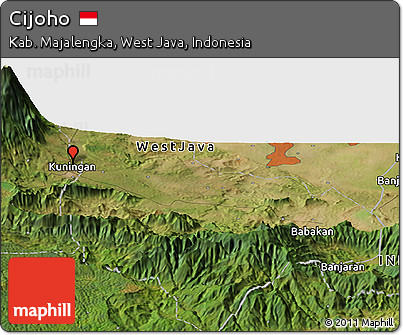 Satellite Panoramic Map of Cijoho