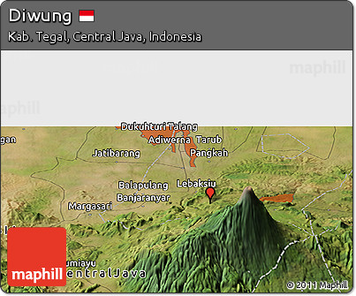 Satellite Panoramic Map of Diwung