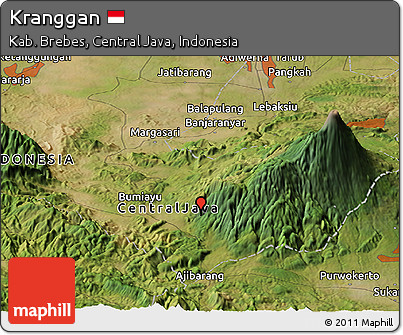 Satellite Panoramic Map of Kranggan