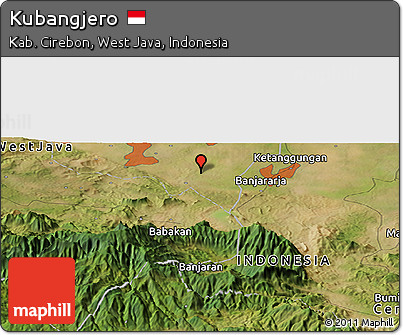 Satellite Panoramic Map of Kubangjero