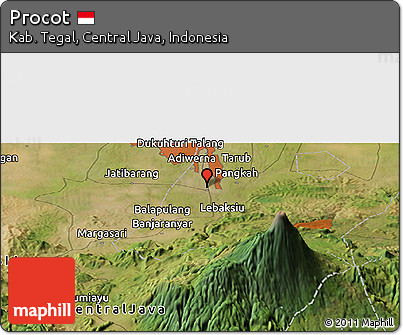 Satellite Panoramic Map of Procot