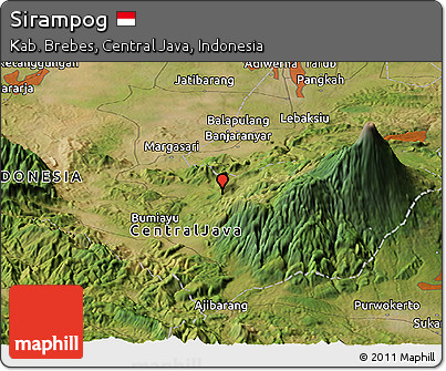 Satellite Panoramic Map of Sirampog
