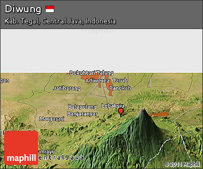Satellite Panoramic Map of Diwung