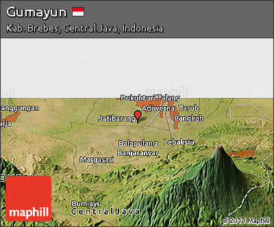 Satellite Panoramic Map of Gumayun