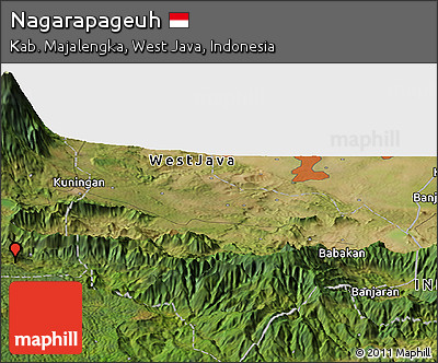 Satellite Panoramic Map of Nagarapageuh