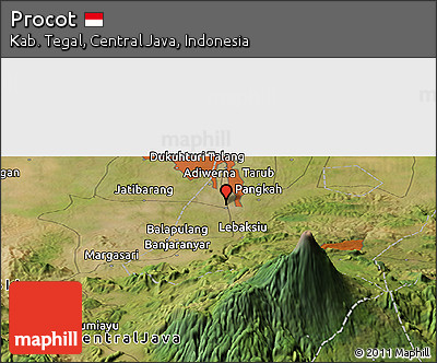Satellite Panoramic Map of Procot