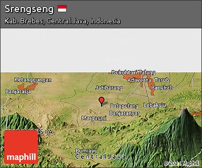 Satellite Panoramic Map of Srengseng