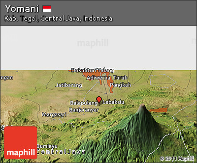 Satellite Panoramic Map of Yomani