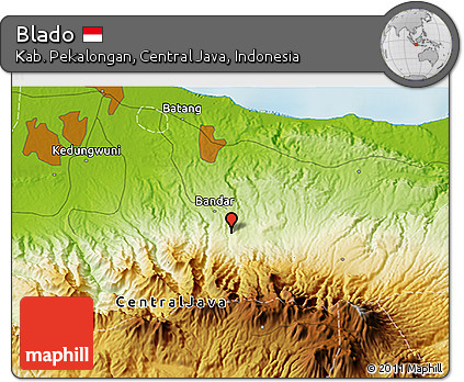 Physical 3D Map of Blado